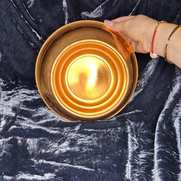 Vintage MCM Large Copper Bowl with Foot by Coppercraft Guild, Taunton Mass - Picture 7 of 10